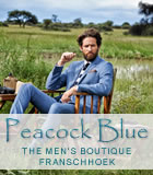 Peacock Blue Mens Boutique Franschhoek